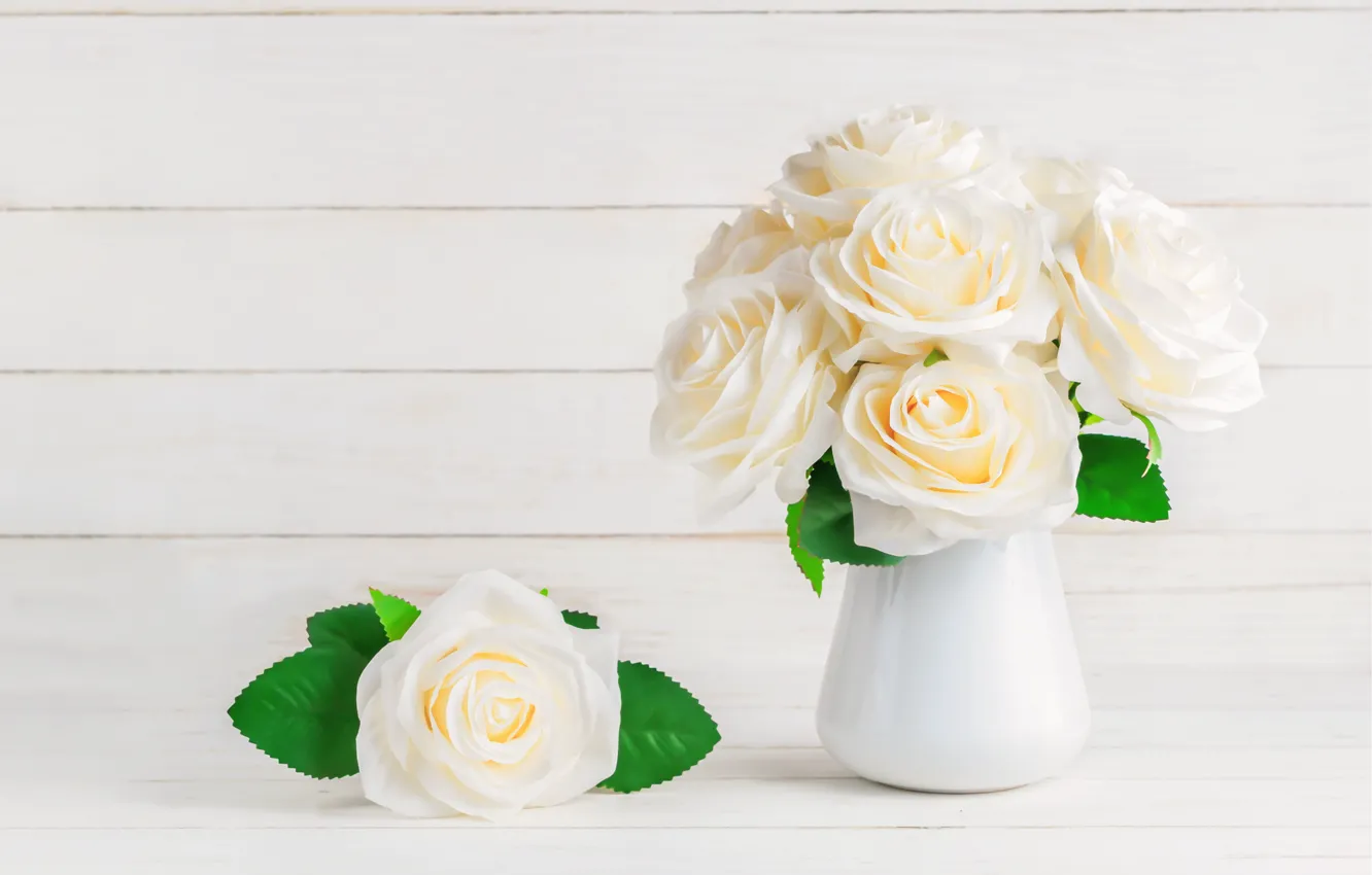Фото обои цветы, розы, букет, white, белые, flowers, beautiful, roses
