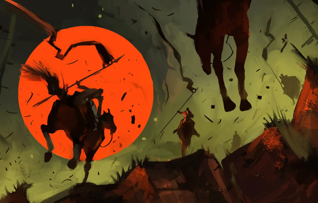 Фото обои Рисунок, Fantasy, Арт, Art, Войны, Dominik Mayer, by Dominik Mayer, 30 min Speedpainting