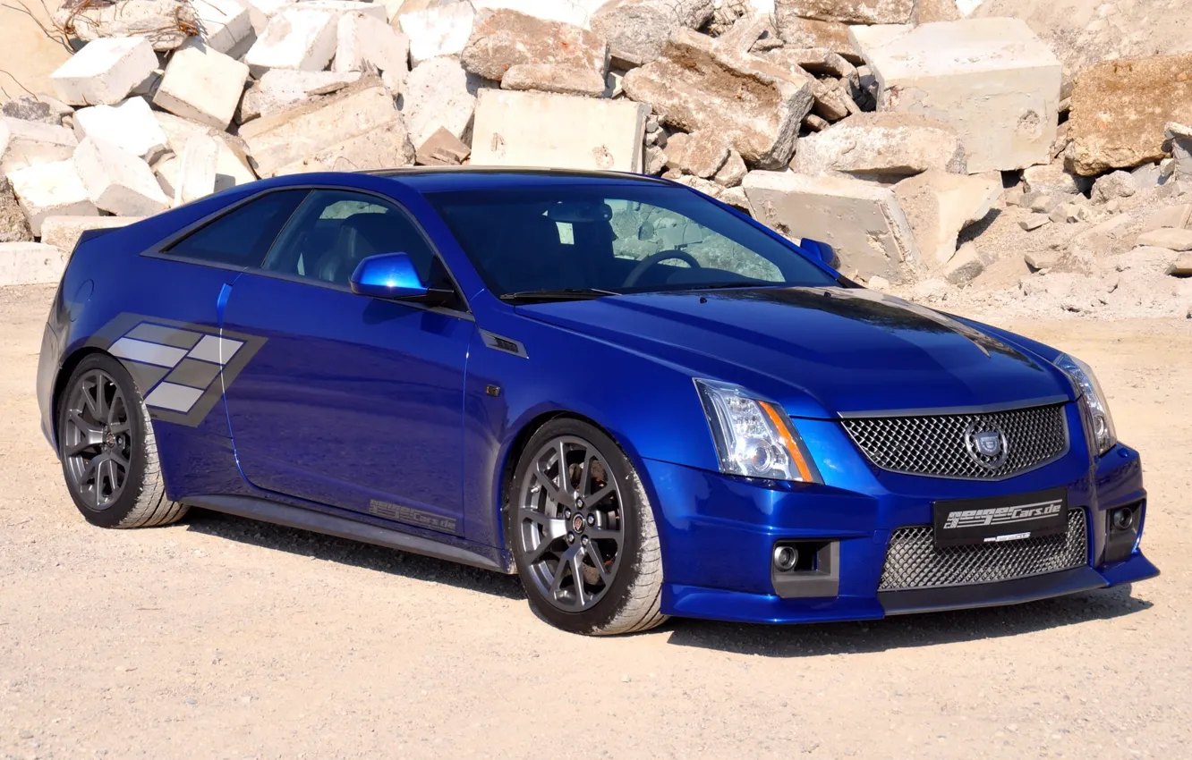 Фото обои 2011, tuning, coupe, cadillac, Geiger, blue brute, cts-V
