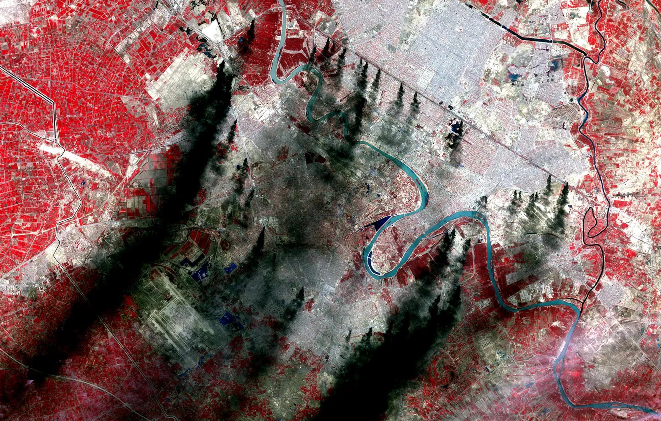 Фото обои река, фото, текстура, Земля, панорама, NASA