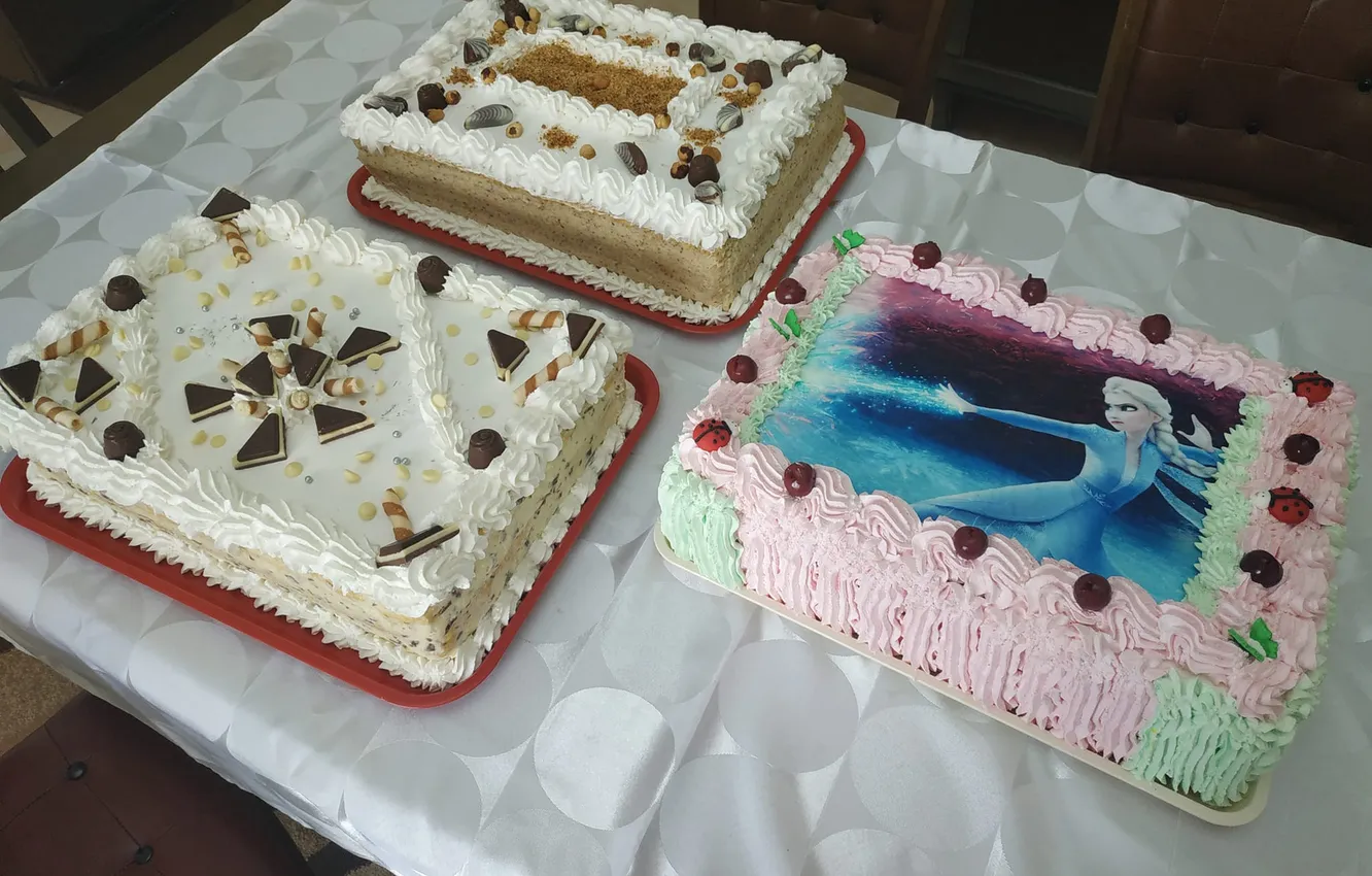 Фото обои cake, biscuits, whipped cream