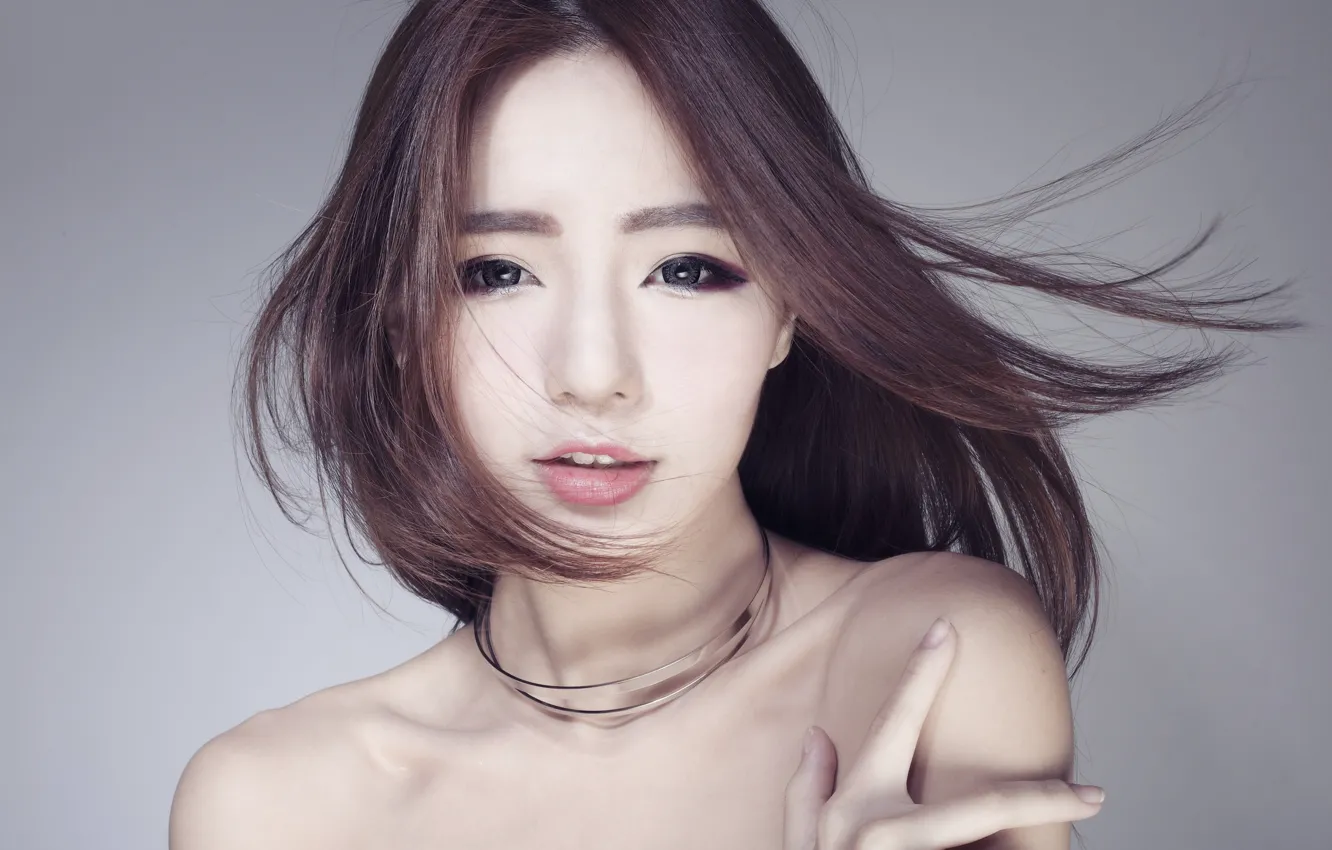 Фото обои взгляд, модель, милашка