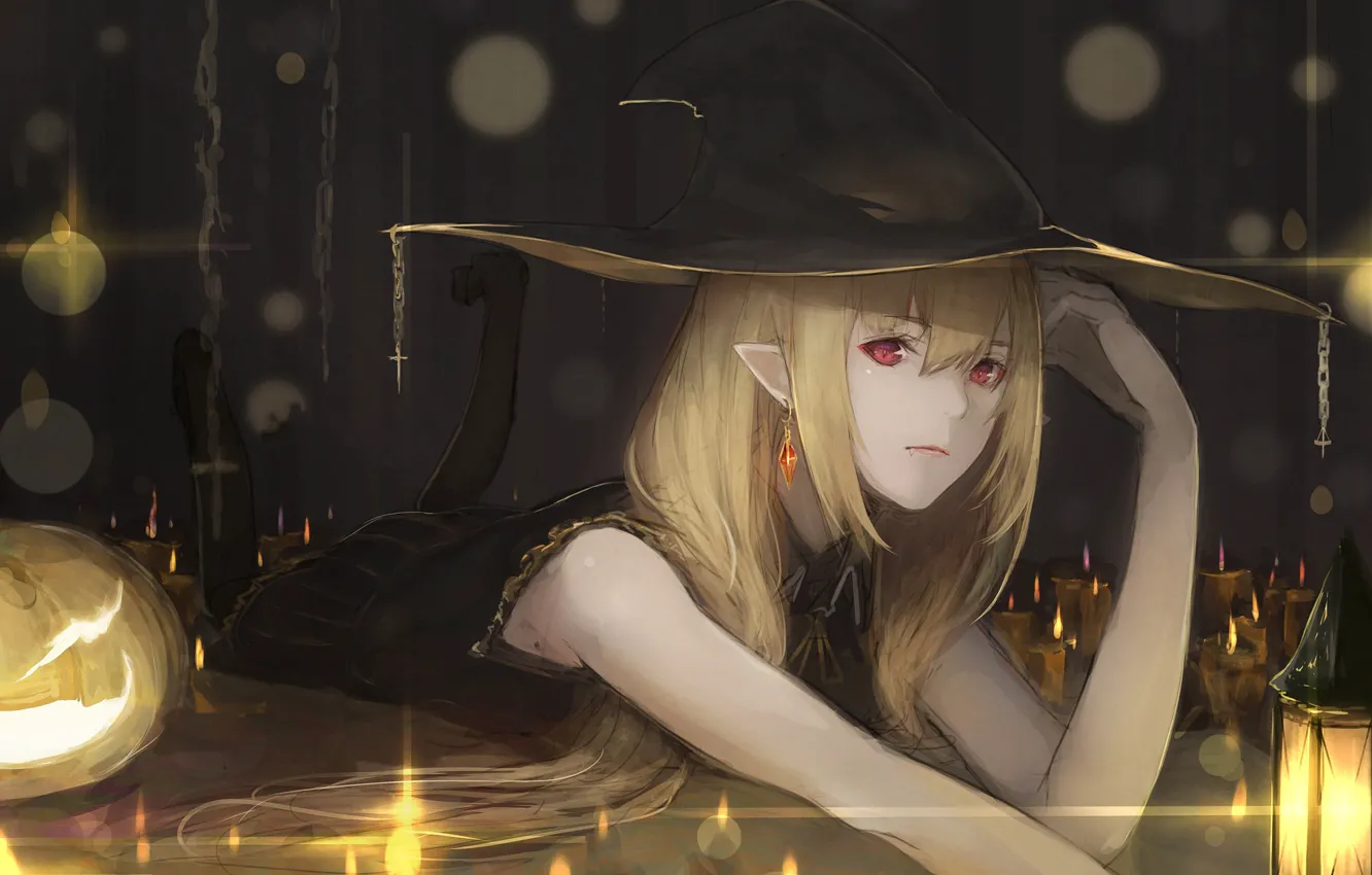 Фото обои шляпа, Хеллоуин, ведьма