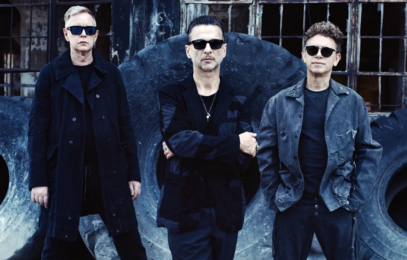 Фото обои Spirit, Depeche Mode, Martin Gore, Dave Gahan, Andy Fletcher, Global Spirit Tour