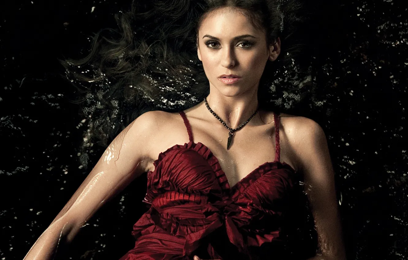 Фото обои девушка, актриса, брюнетка, Nina Dobrev, Нина Добрев, Дневники вампира, The vampire diaries