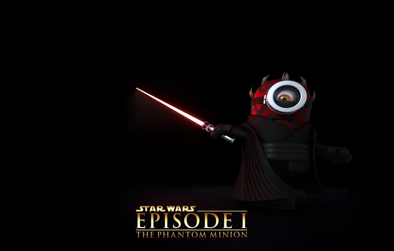Фото обои Star Wars, Darth Maul, fantasy, sci-fi, movie, funny, film, lightsaber