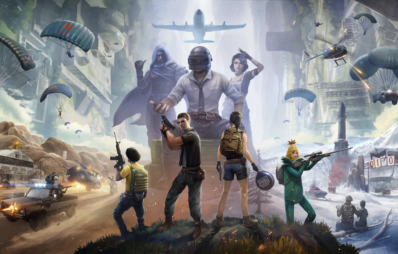 Фото обои 2020, PlayerUnknown's Battlegrounds, PUBG Corporation, PUBG MOBILE