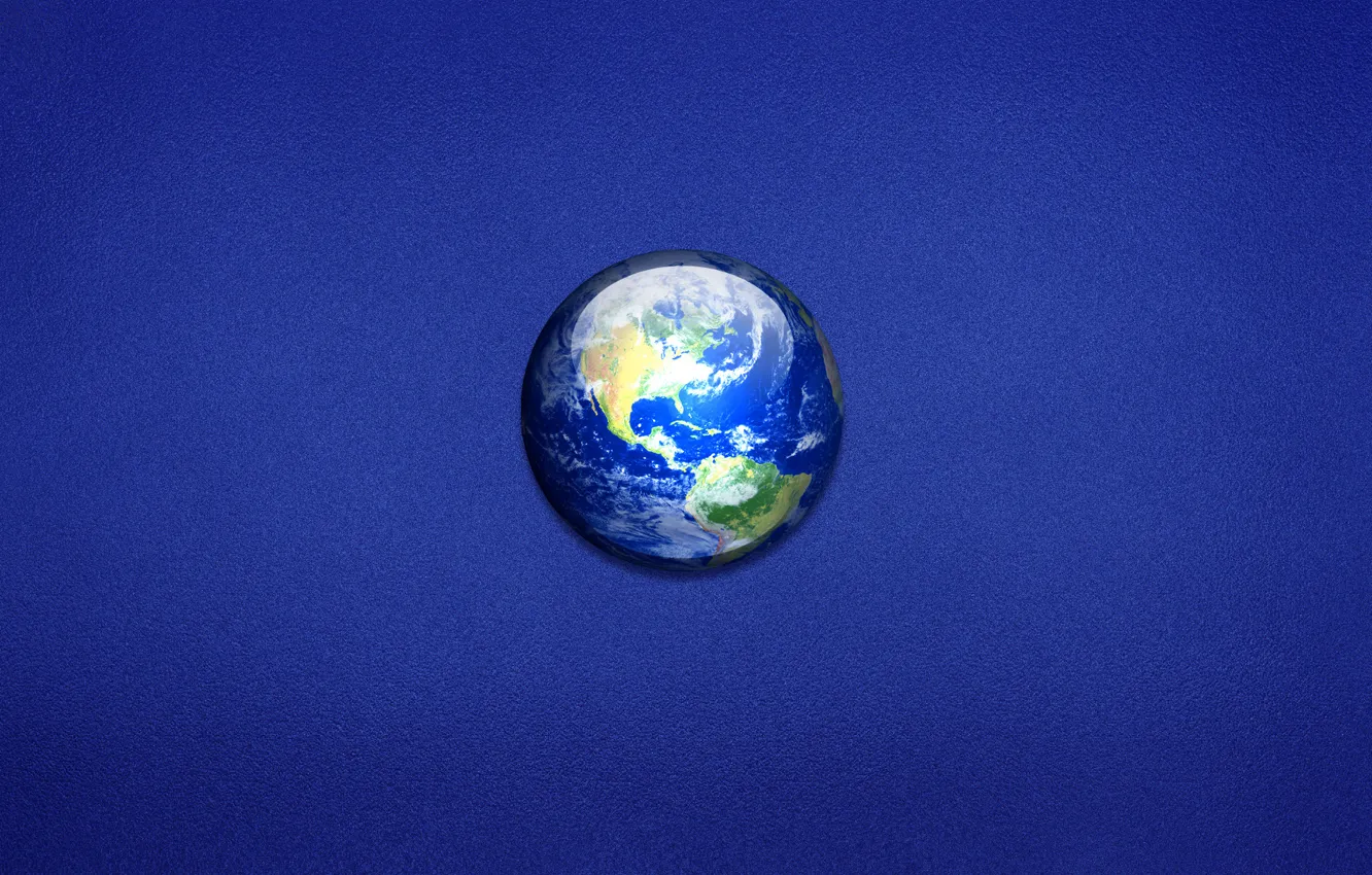 Фото обои синий, земля, планета, минимализм