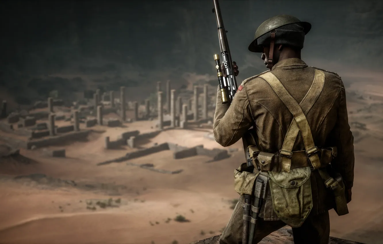Фото обои война, солдат, Electronic Arts, Battlefield 1