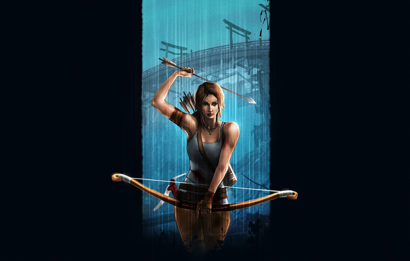 Фото обои Tomb Raider, Lara Croft, Characters, James Palapar, by James Palapar