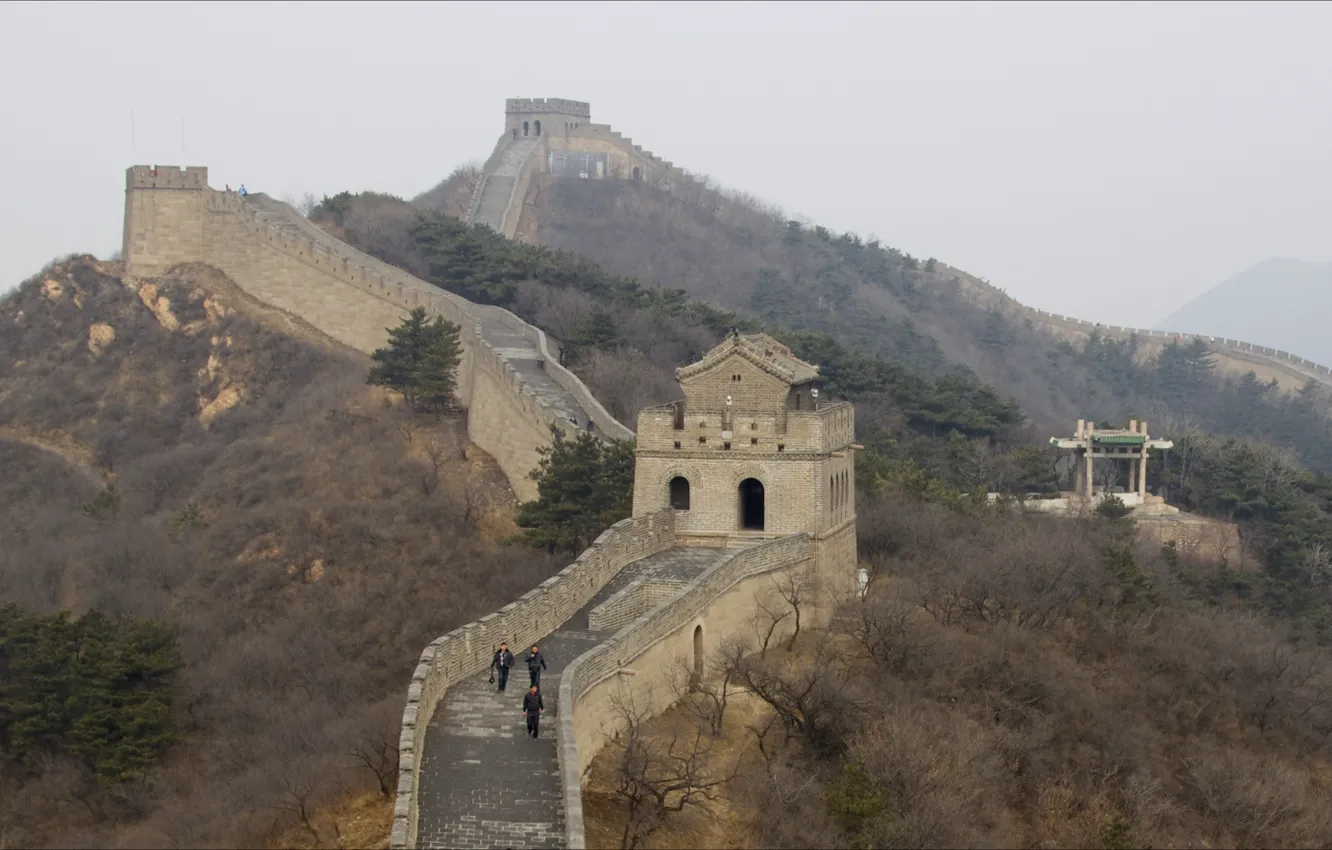 Фото обои China, Китай, Великая Китайская Стена, wal stone