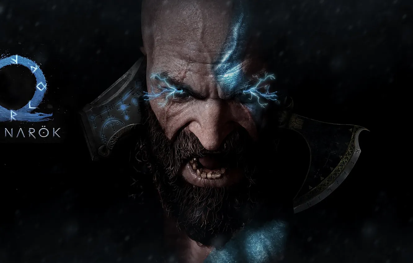 Фото обои god of war, kratos, ps(