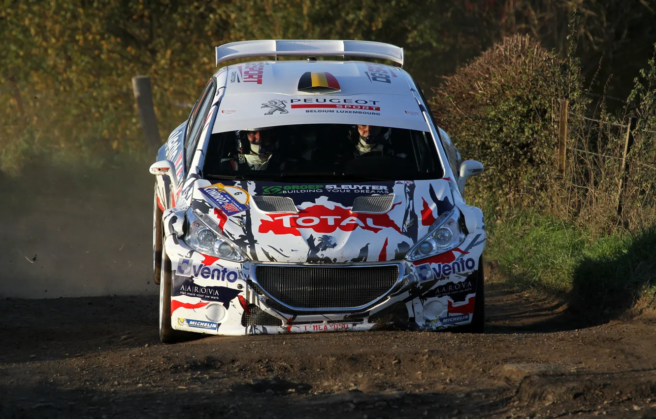 Фото обои Peugeot, Rally, 208, T16, Приземление