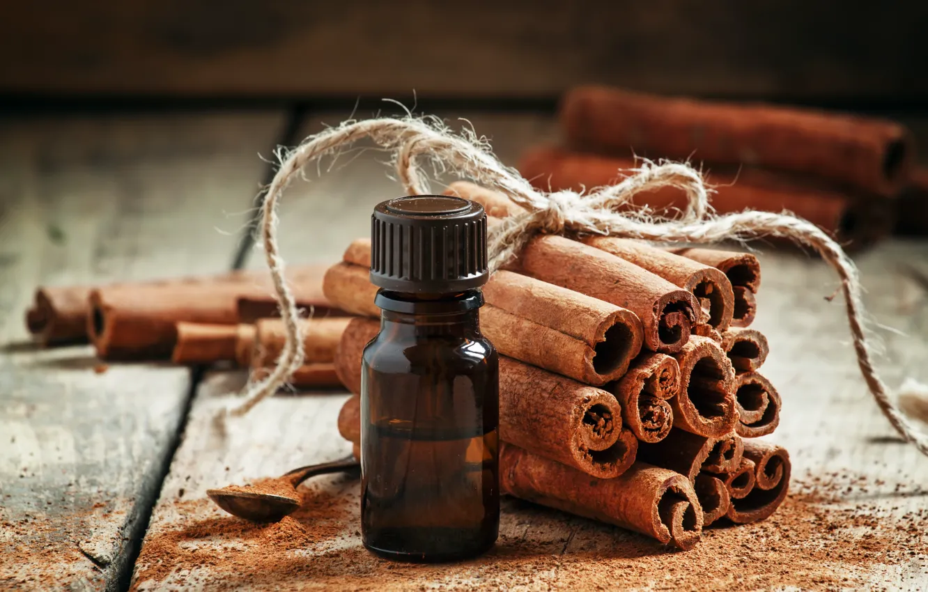 Фото обои cinnamon, bottle, cordon