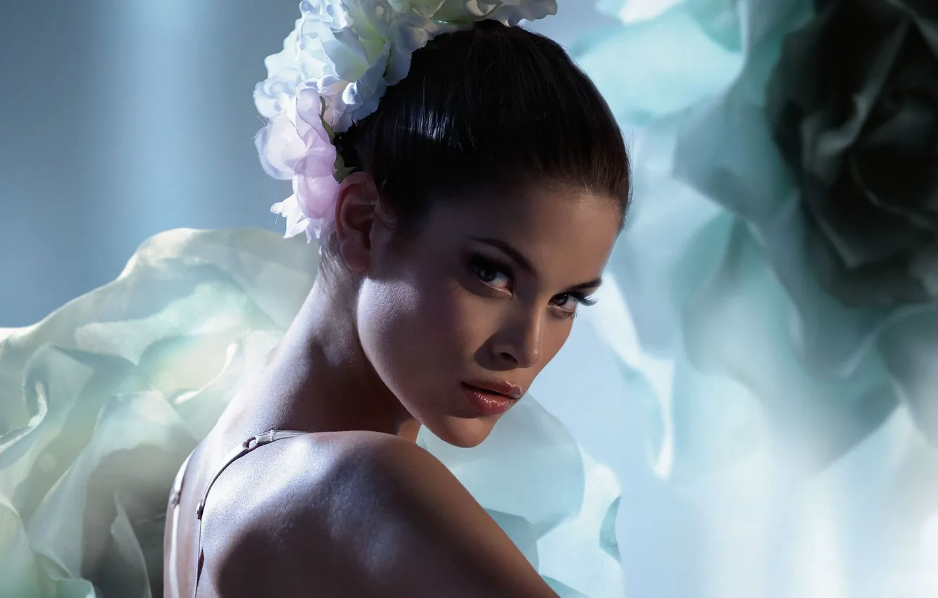 Фото обои цветок, модель, Jenna Pietersen