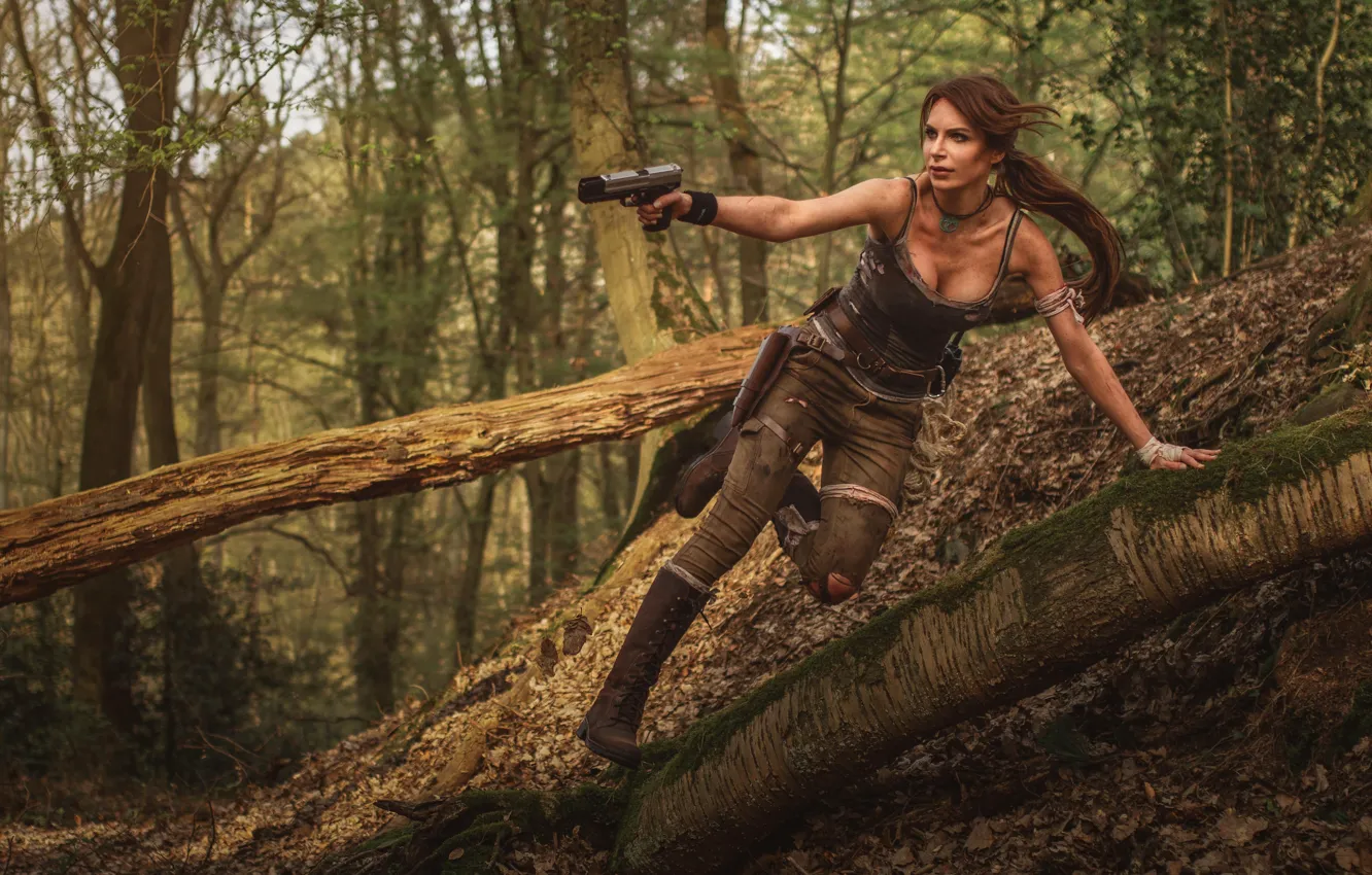 Фото обои Tomb Raider, Games, Girls, Lara Croft, Cosplay