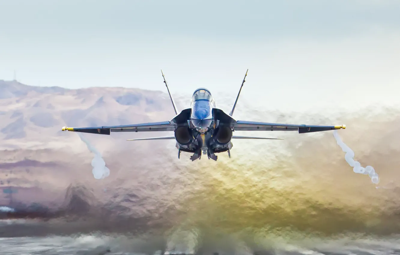 Фото обои California, Blue Angels, McDonnel Douglas F/A-18A Hornet