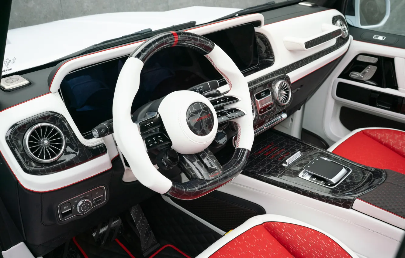 Фото обои интерьер, Мерседес, руль, внедорожник, Mercedes, кабриолет, AMG, Mansory