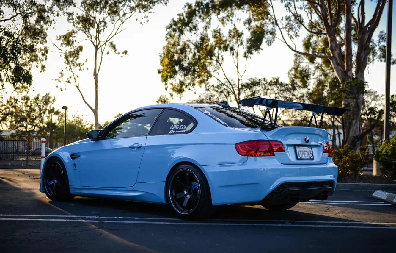 Фото обои BMW, white, E92