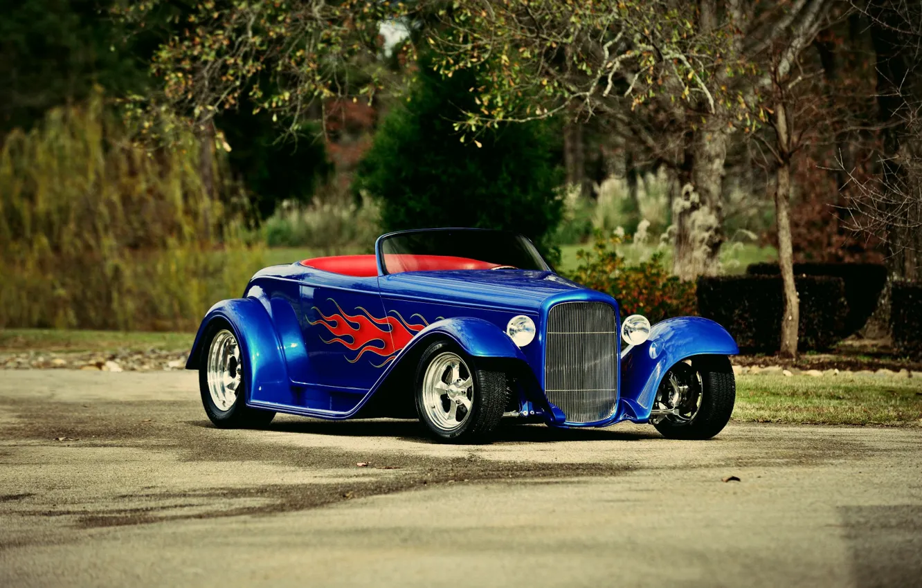 Фото обои Roadster, Ford, Blue