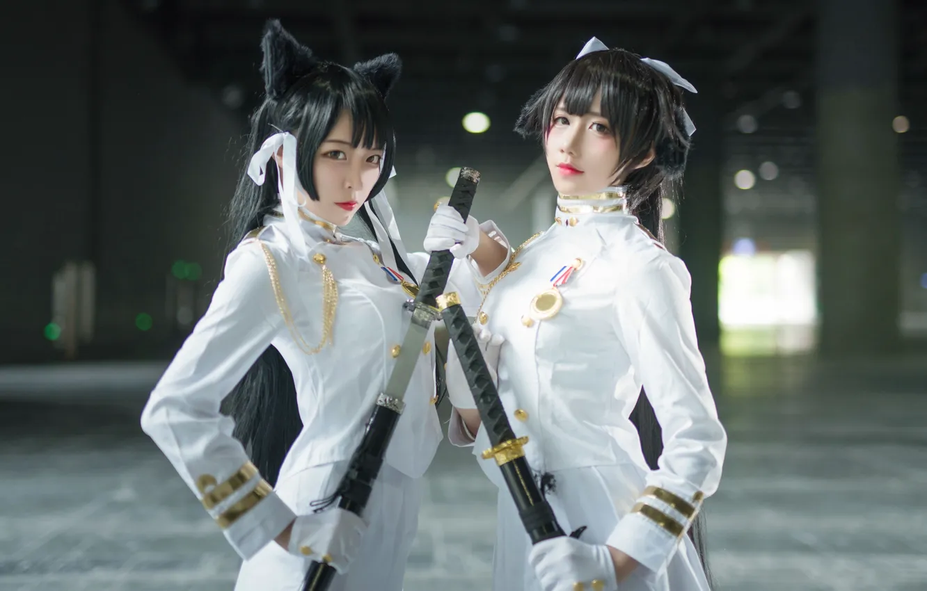 Фото обои девушки, азиатки, косплей, Azur Lane, Mastiffo