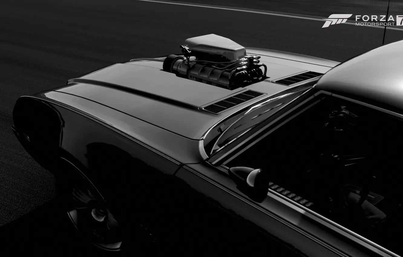 Фото обои HDR, Muscle, Car, Game, 442, Oldsmobile, Muscle Car, Engine