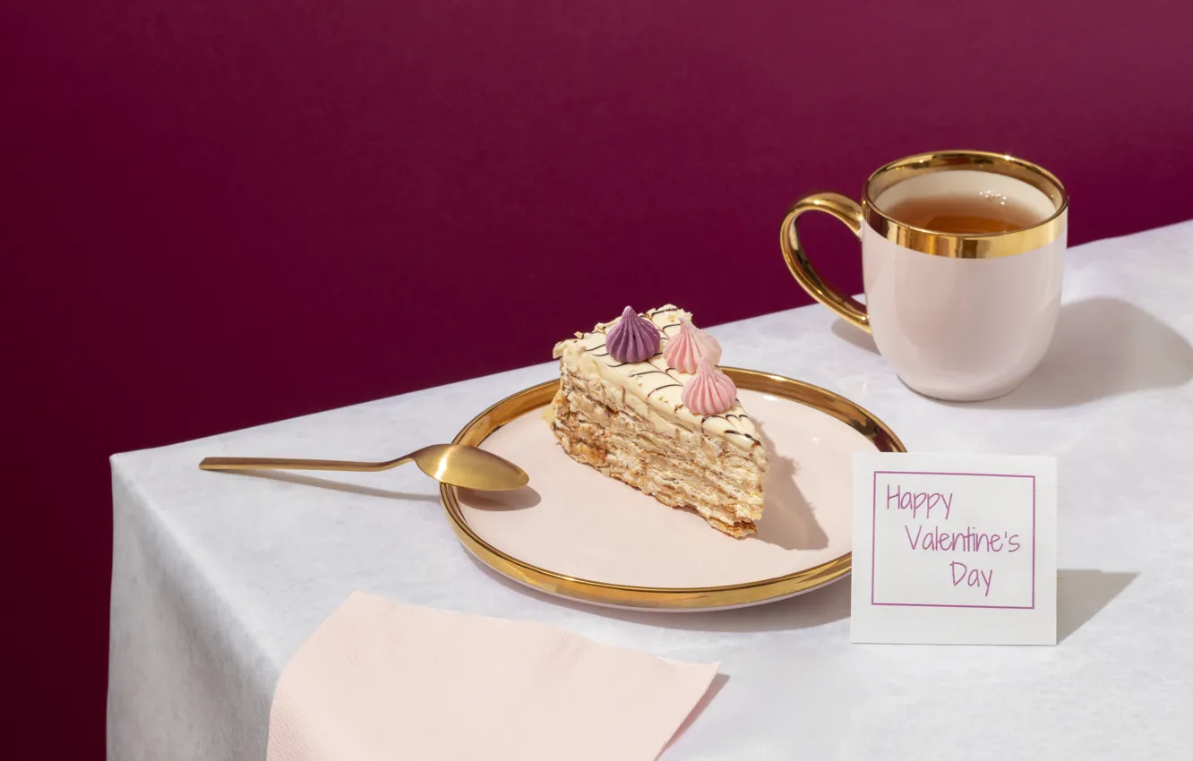 Фото обои любовь, романтика, love, happy, cake, pink, cup, romantic