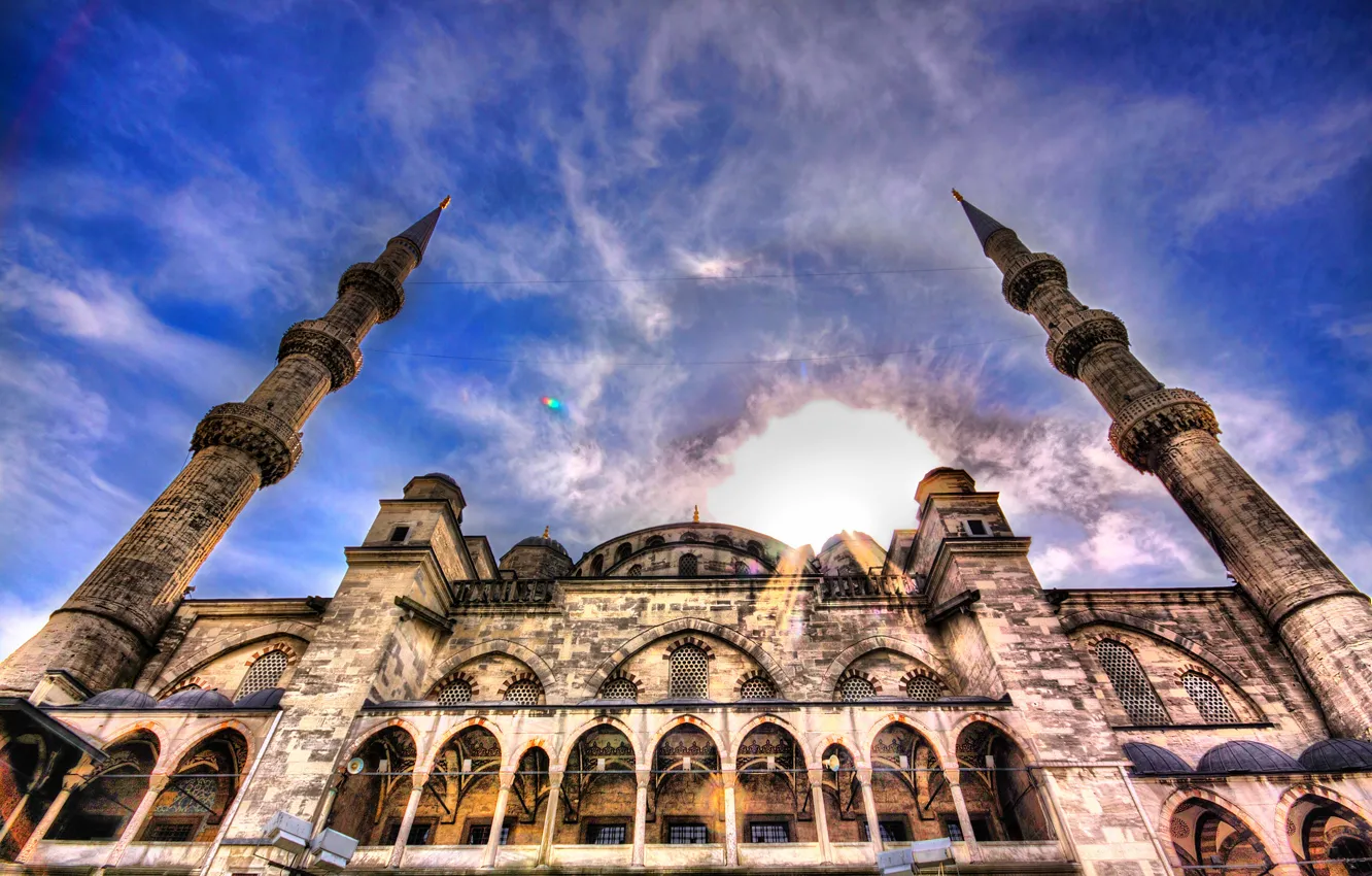Фото обои красиво, еще, Мечеть, написать, можно, Ислам