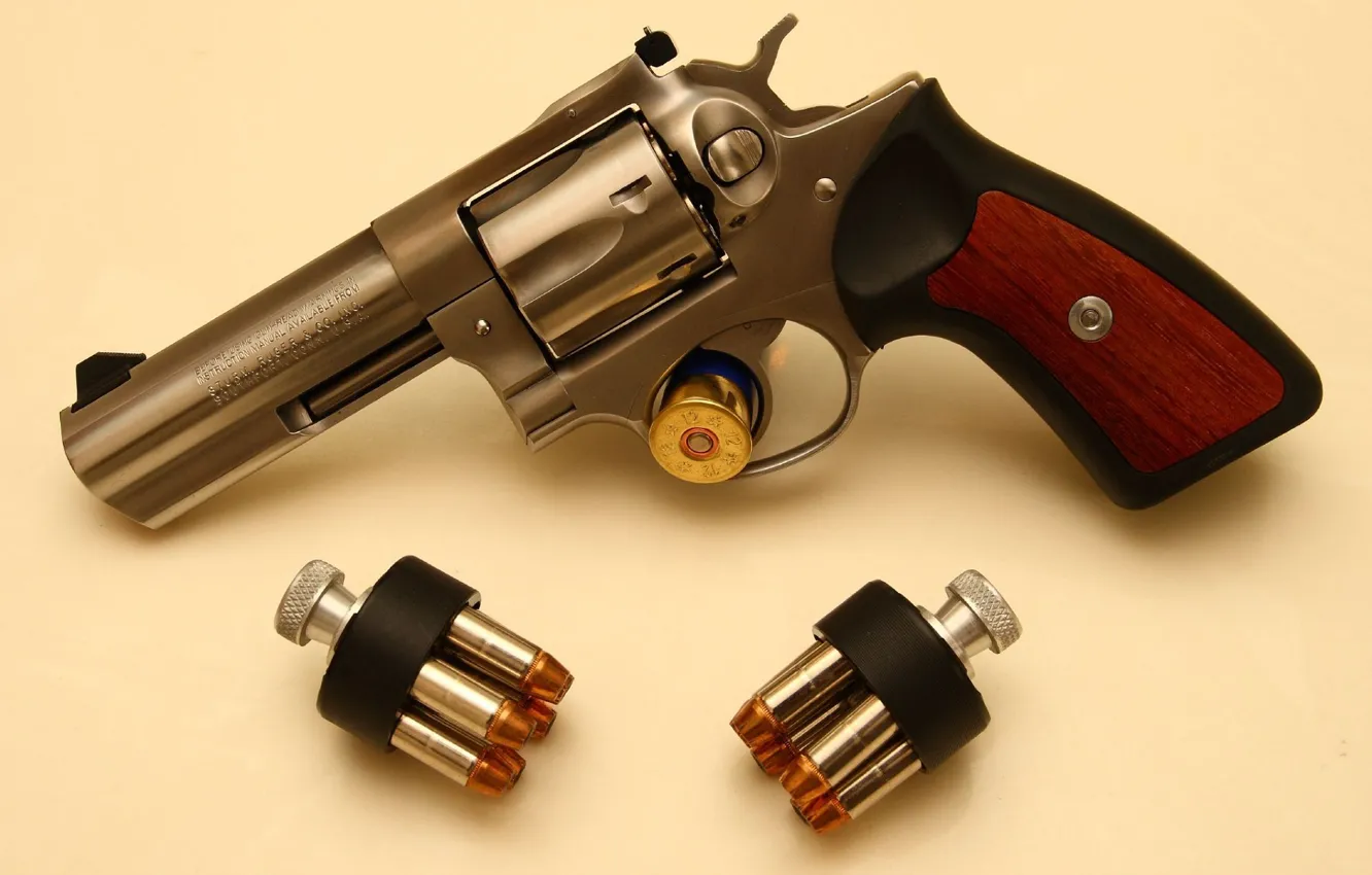 Фото обои револьвер, обоймы, Ruger, revolver, 357 Magnum, GP100