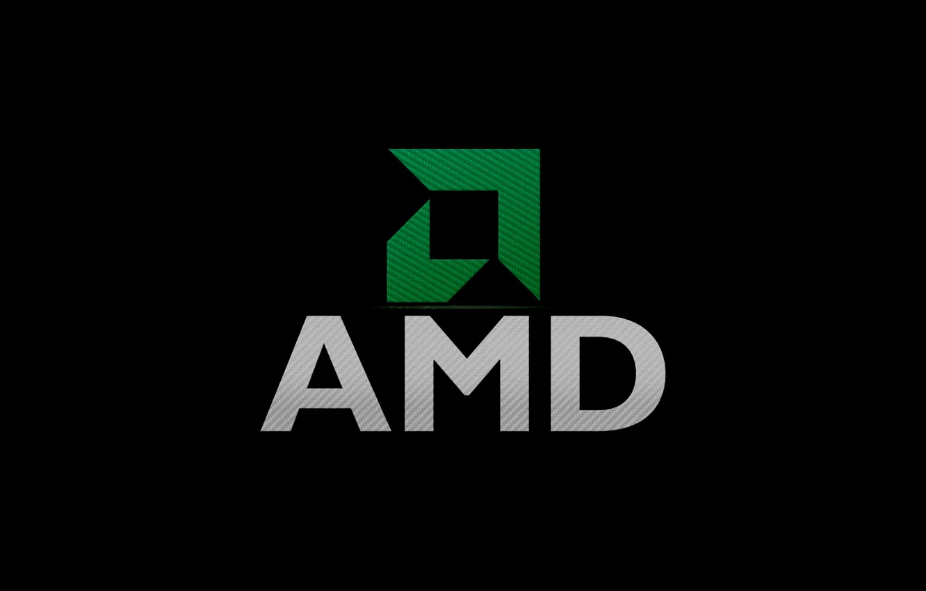 Фото обои белый, фон, логотип, зелёный, AMD, тёмный