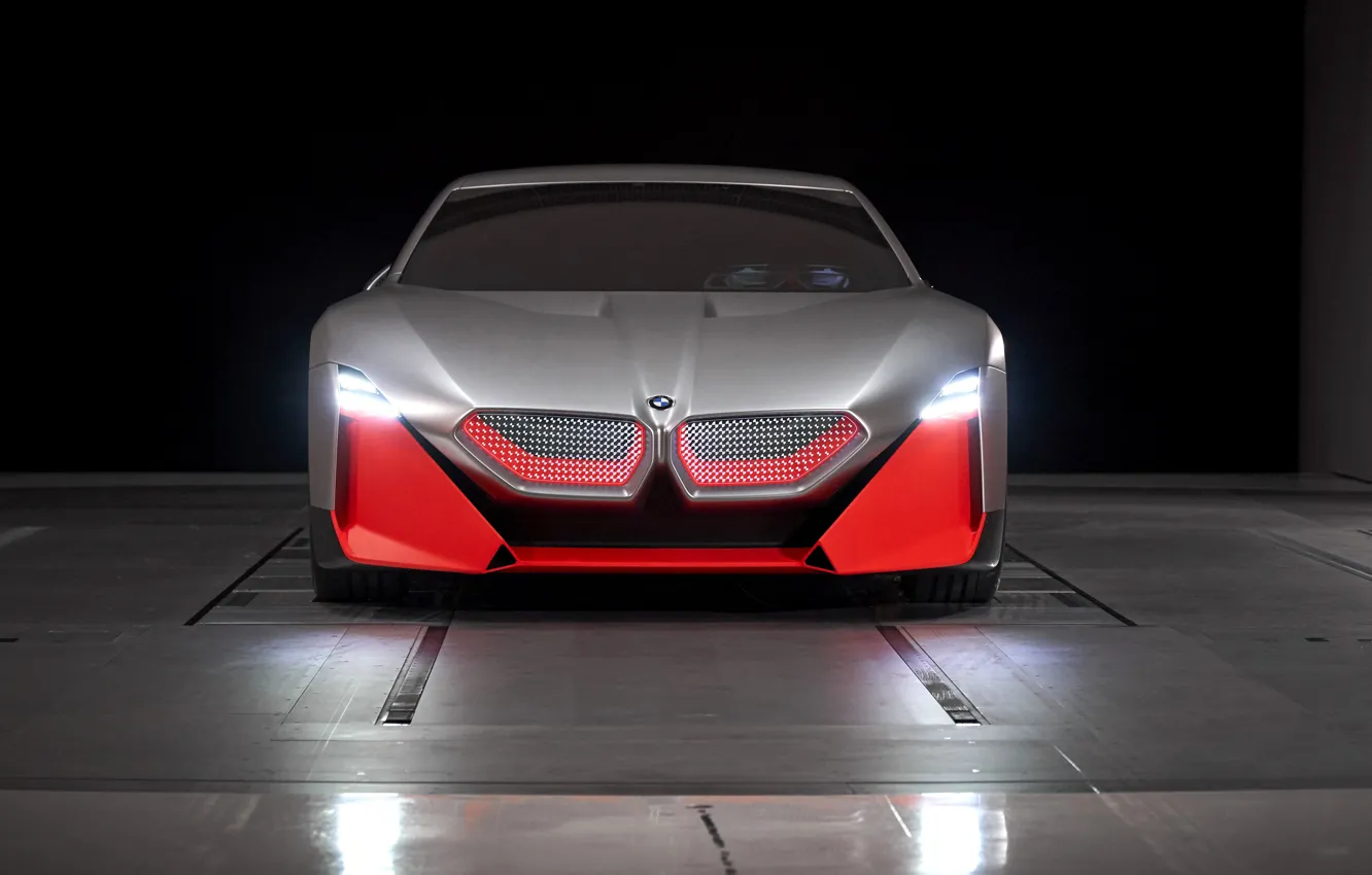 Фото обои свет, купе, BMW, перед, 2019, Vision M NEXT Concept