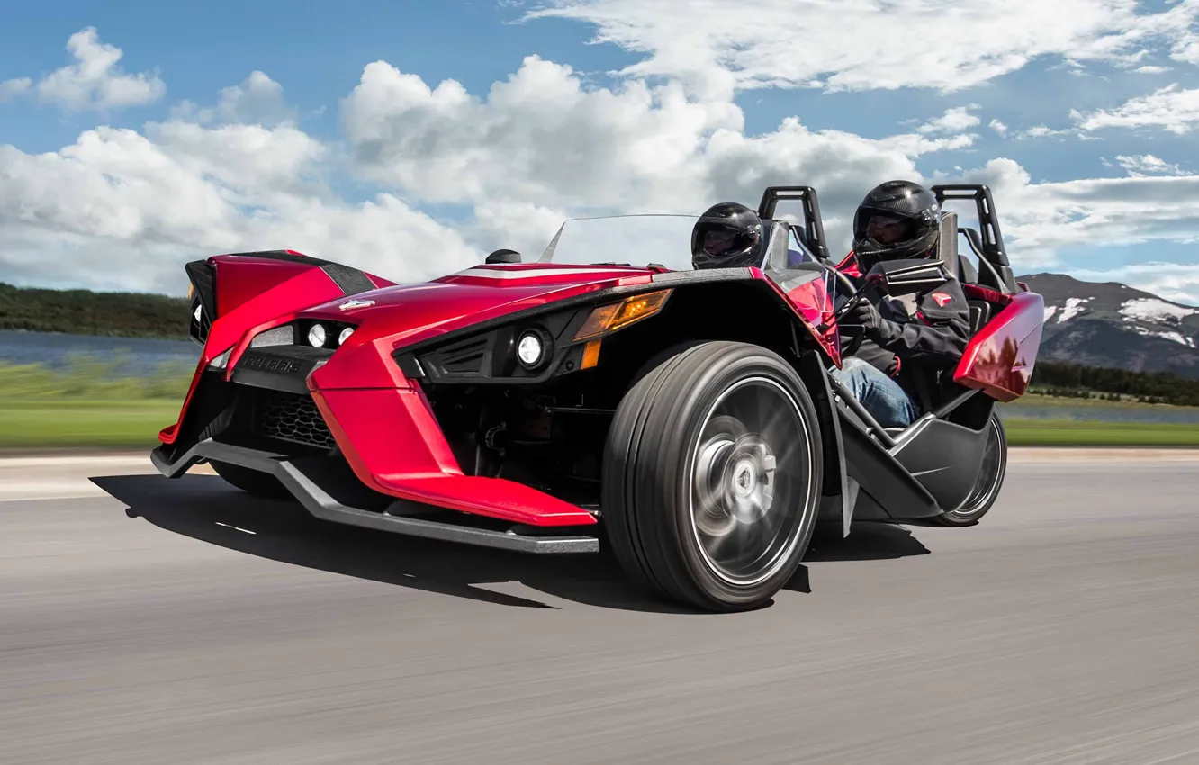 Фото обои sky, cloud, comfort, hi-tech, Polaris, Slingshot, tecnology, sporty