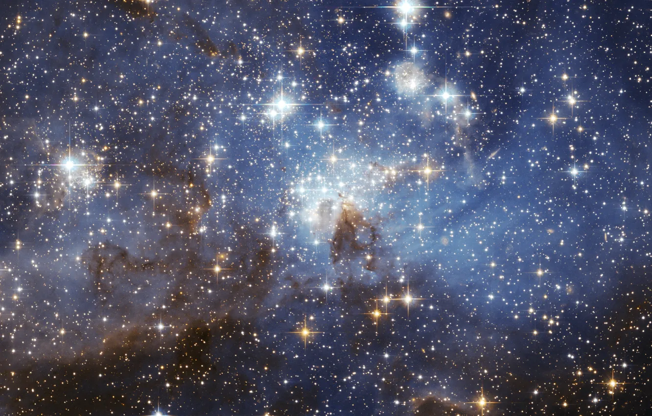 Фото обои космос, звезды, туманность, space, nebula, stars, LH 95