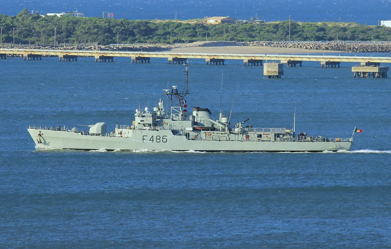 Фото обои фрегат, ВМС Португалии, NRP Baptista De Andrade