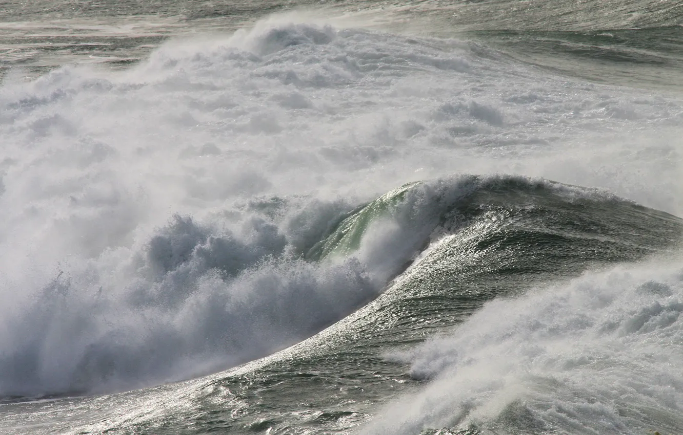 Фото обои Water, England, Ocean, Cornwall, Waves, Surf, Crantock