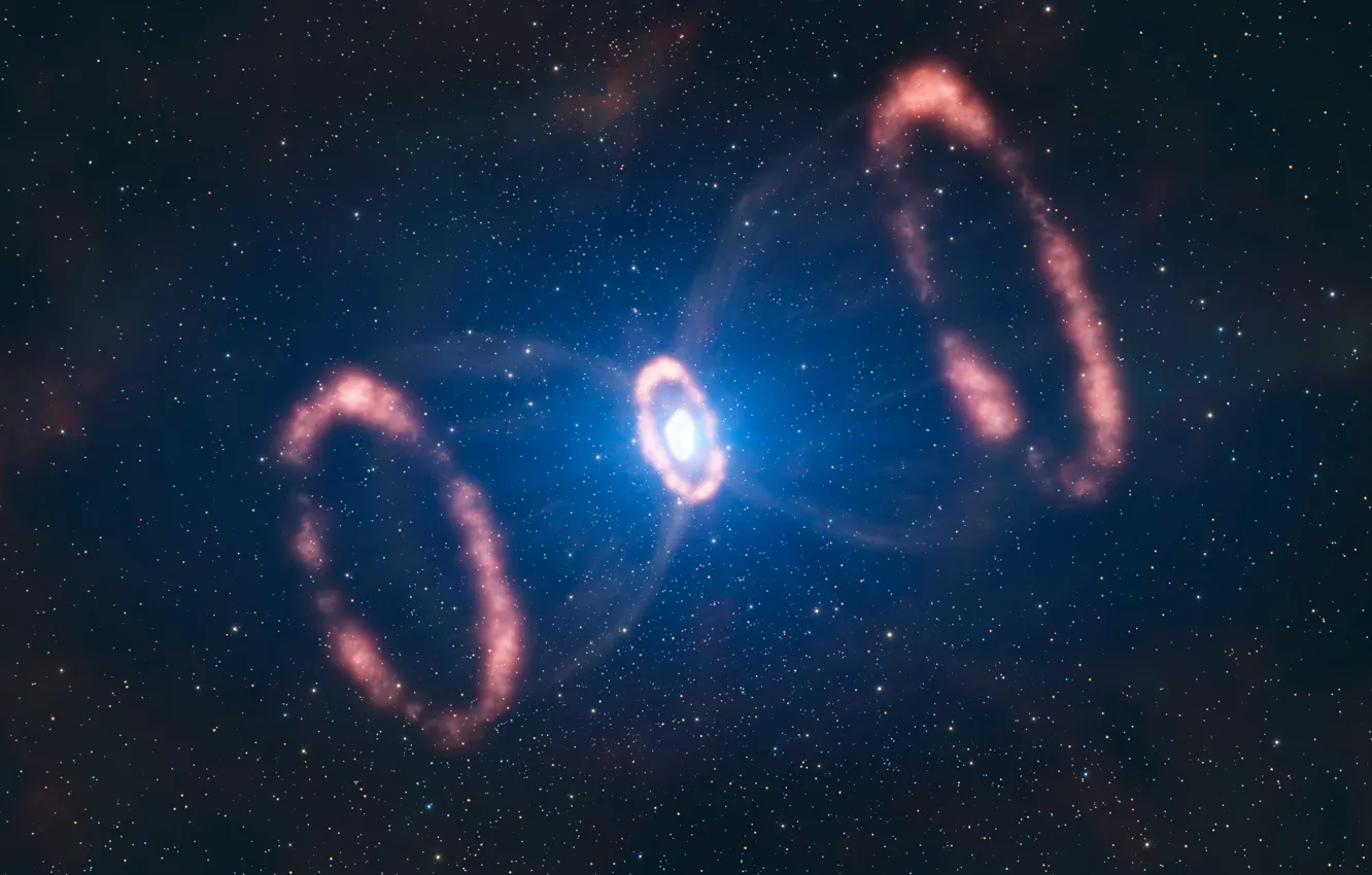 Фото обои звезды, туманность, пульсар, сверхновая
