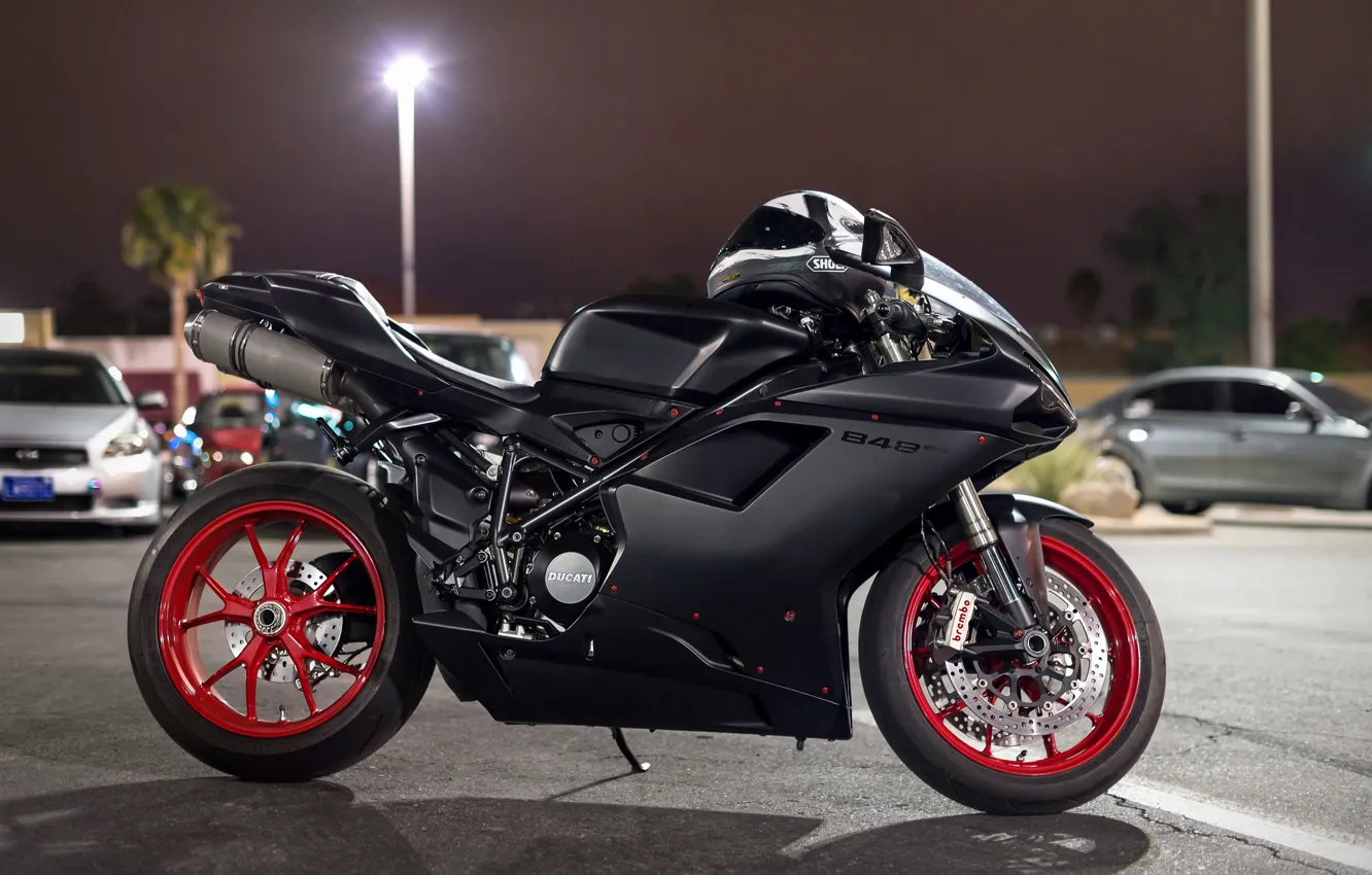 Фото обои мотоцикл, Ducati, superbike, 848