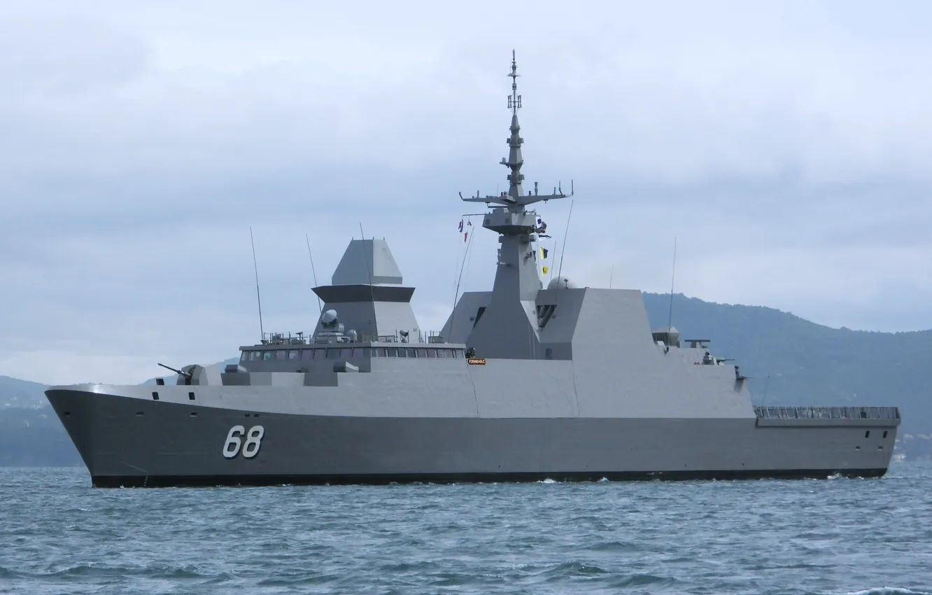 Фото обои фрегат, ВМС Франции, RSS Formidable, Сингапур 2025