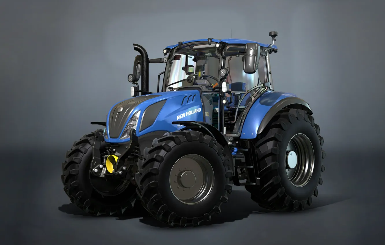 Фото обои трактор, Farming Simulator 17, New Holland T5