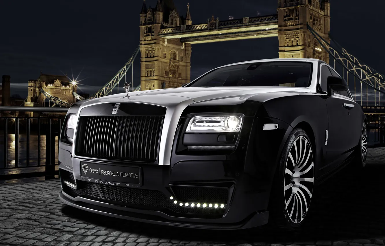 Фото обои ghost, rolls-royce, onyx, роллс-ройс, 2015