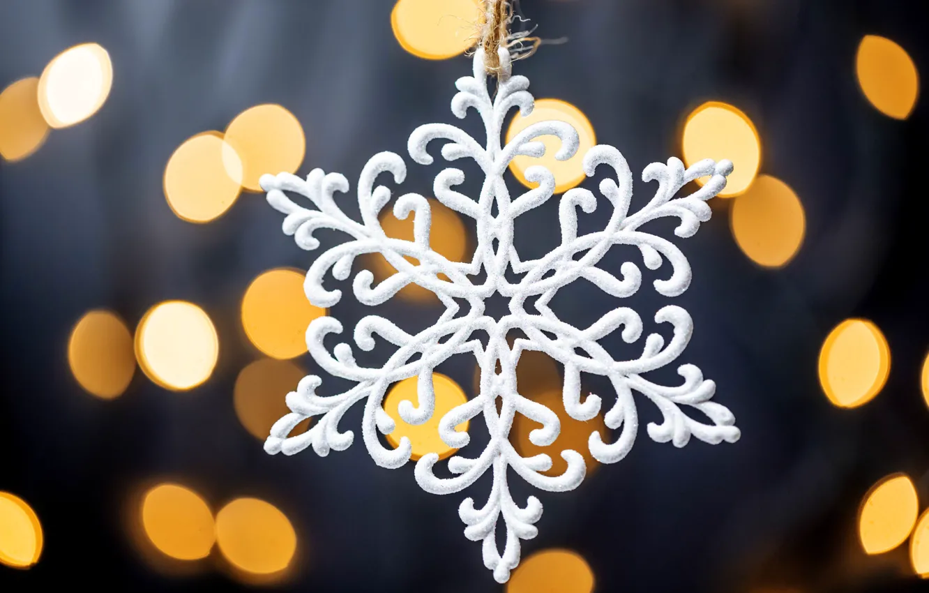 Фото обои украшения, снежинки, новый год