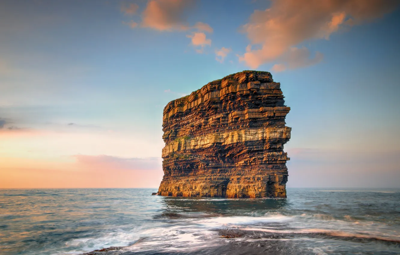 Фото обои море, скала, Ирландия, графство Мейо