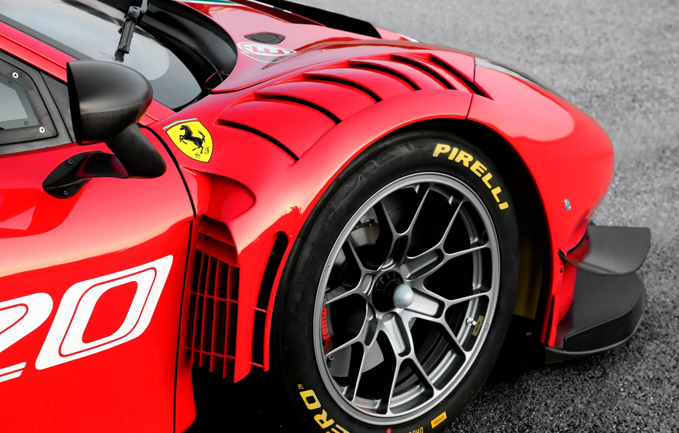 Фото обои колесо, Ferrari, спорткар, Evo, GT3, 488, Ferrari 488