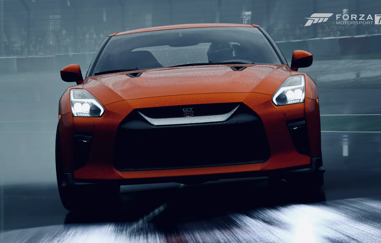 Фото обои HDR, GTR, Nissan, Game, Nissan GT R, FM7, UHD, Forza Motorsport 7