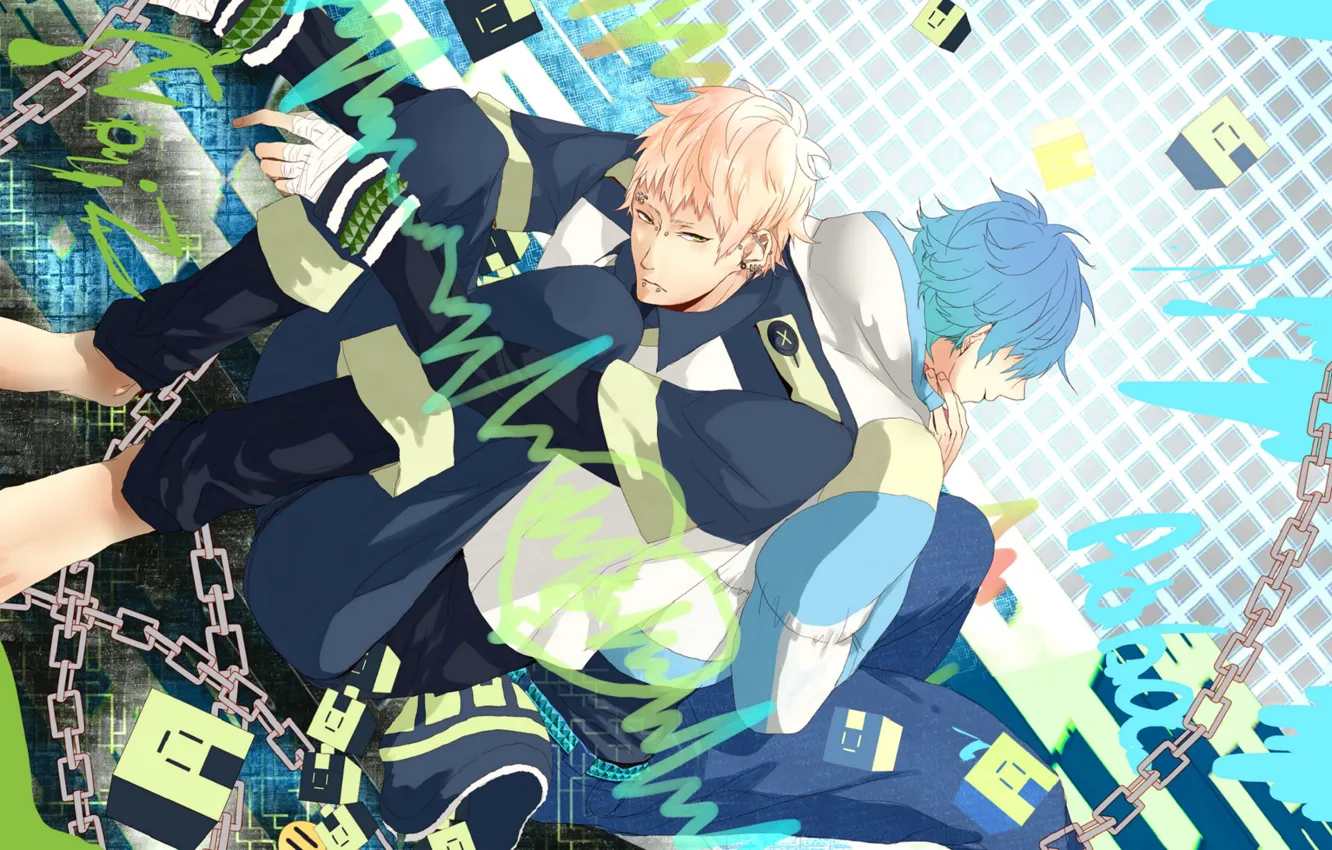 Фото обои DRAMAtical Murder, Nitro+CHiRAL, Pixiv, Seragaki Aoba, Noiz (DMMd), Usagimodoki