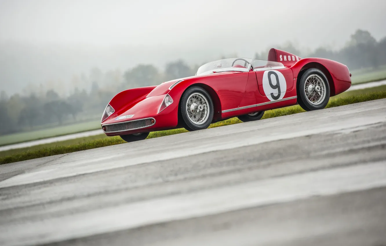 Фото обои прототип, 1957, Spider, Škoda, гоночный, 1958, Skoda, Type 968