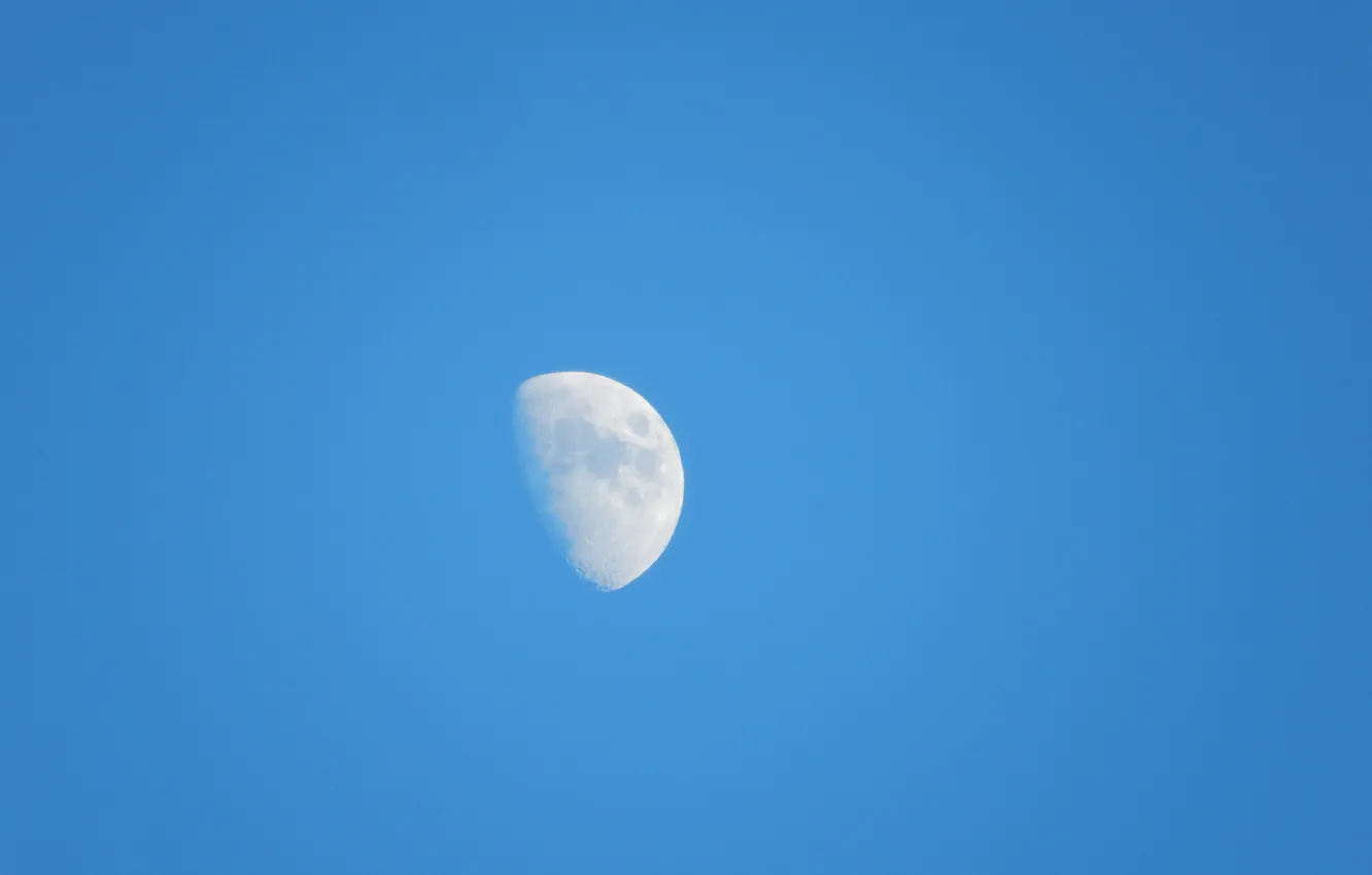 Фото обои Луна, Moon, zoom, blu, lusin