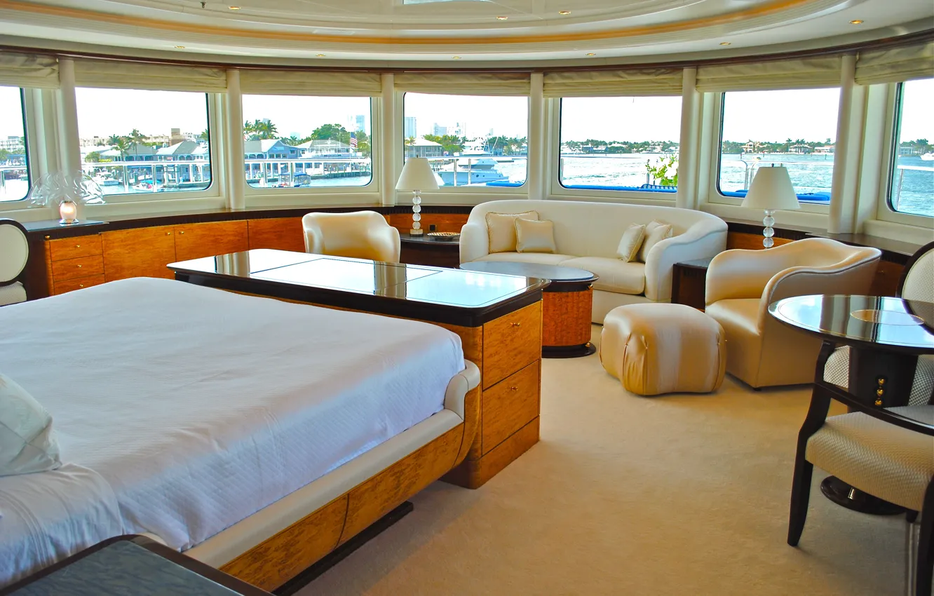 Фото обои дизайн, стиль, интерьер, luxury yacht, living area