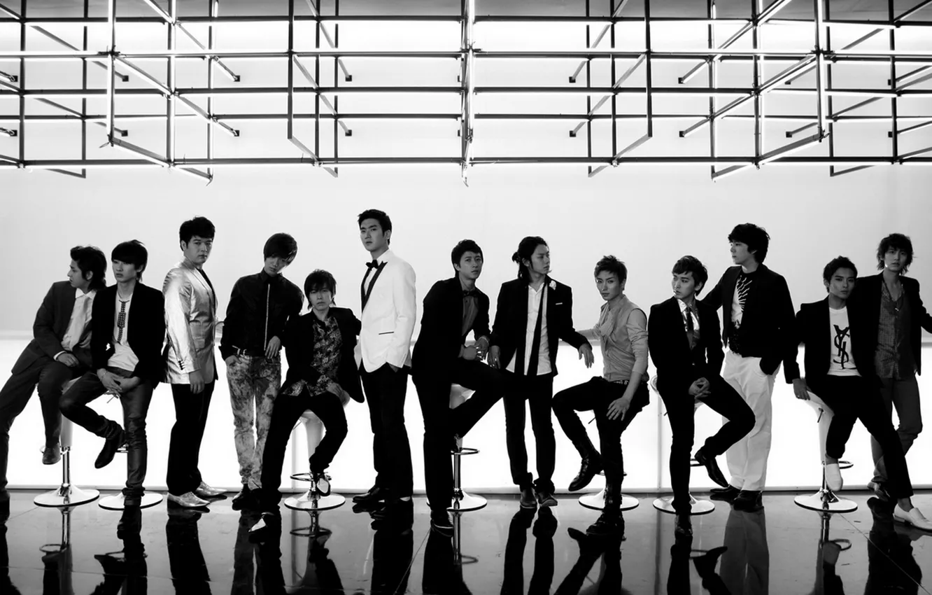 Фото обои K-Pop, Yesung, Hyukjae, Kangin, Ryeowook, Sungmin, Shindong, SJ. Super Junior