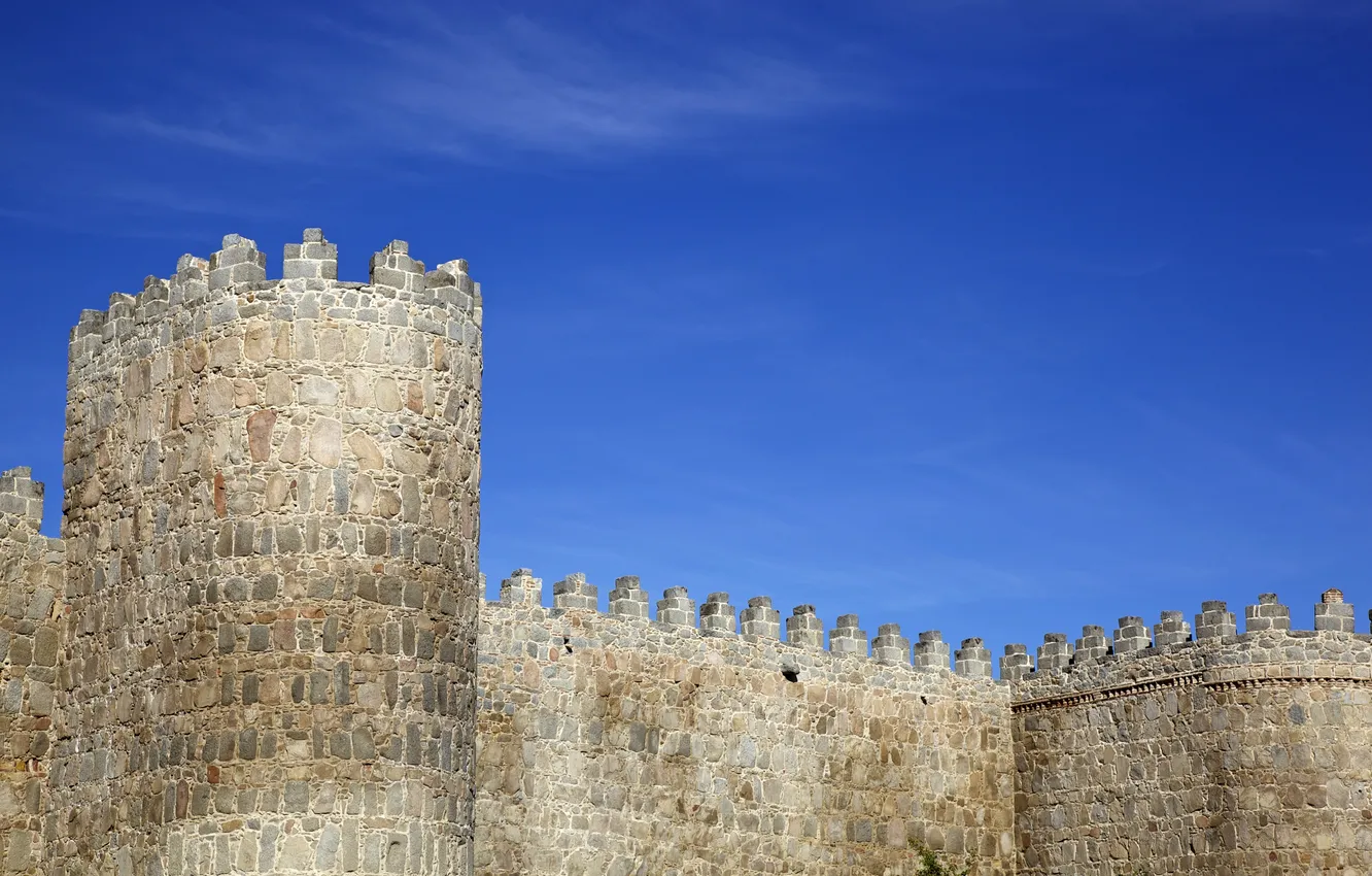 Фото обои стены, памятник, крепость, Испания, средневековье, Авила